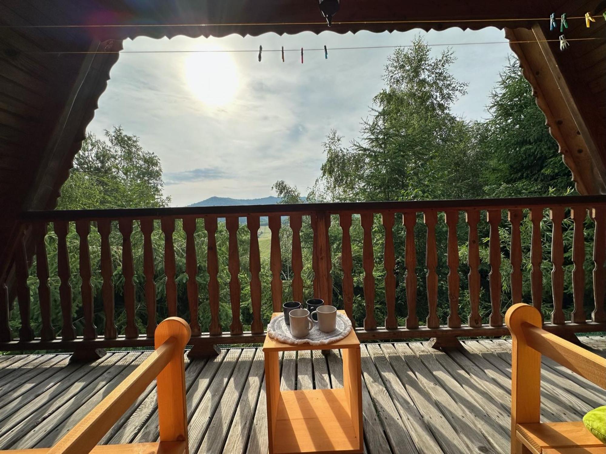 Domek Na Gorze Z Pieknym Widokiem Bukowiec  Luaran gambar